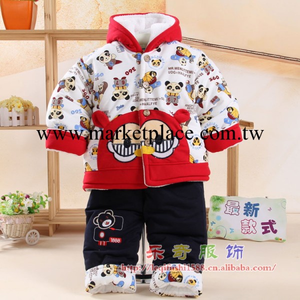 樂奇冬季男女寶寶冬裝棉衣套裝嬰幼兒童棉襖棉服套裝外出服裝工廠,批發,進口,代購