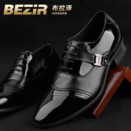 BEZIR韓版英倫尖頭正品真皮男式皮鞋商務正裝皮鞋男鞋工廠,批發,進口,代購