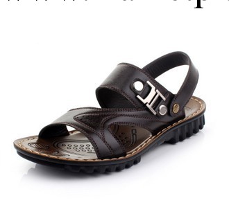 2012新款男式拖鞋皮涼鞋牛皮男沙灘鞋QDM31 淘寶代理代銷工廠,批發,進口,代購