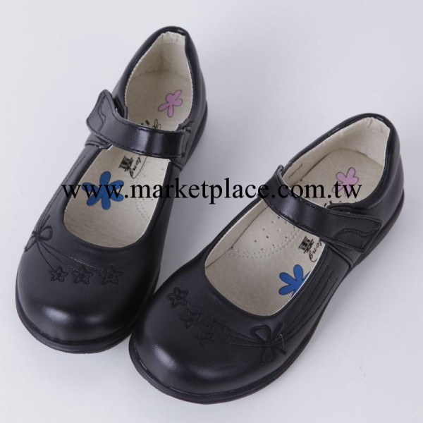 女童學生皮鞋 2013新款韓版亞面黑色 兒童軟面皮單鞋 26-42碼現貨工廠,批發,進口,代購
