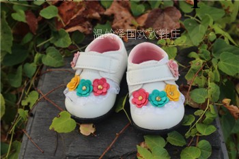 2013新款公主白色花朵童鞋女寶寶學步鞋工廠,批發,進口,代購