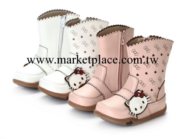 廠傢直營TENGO 韓版兒童雪靴子 hello kitty女童單靴 中筒棉靴工廠,批發,進口,代購