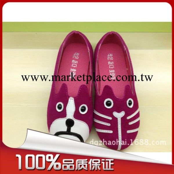 韓版貓狗男女公主休閒皮兒童豆豆懶人單 童鞋 支持混批工廠,批發,進口,代購