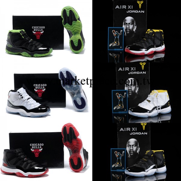 男子喬丹籃球鞋AIR JORDAN 11 RETRO芝加哥公牛版AJ11科比運動鞋工廠,批發,進口,代購