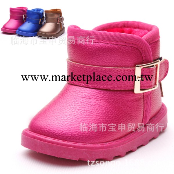 2013童鞋批發咪妮貓時尚潮鞋PU童雪靴童棉鞋1-3歲D-55工廠,批發,進口,代購