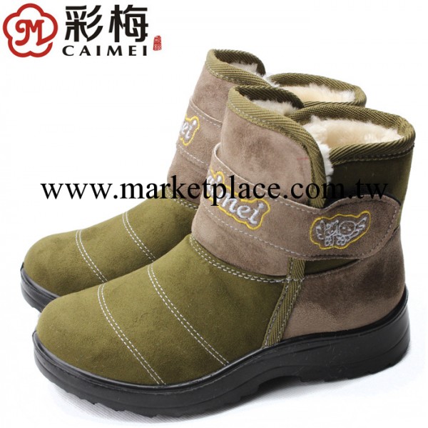 2013新款老北京佈鞋批發童鞋彩梅CM049-613 綠色 童棉靴工廠,批發,進口,代購