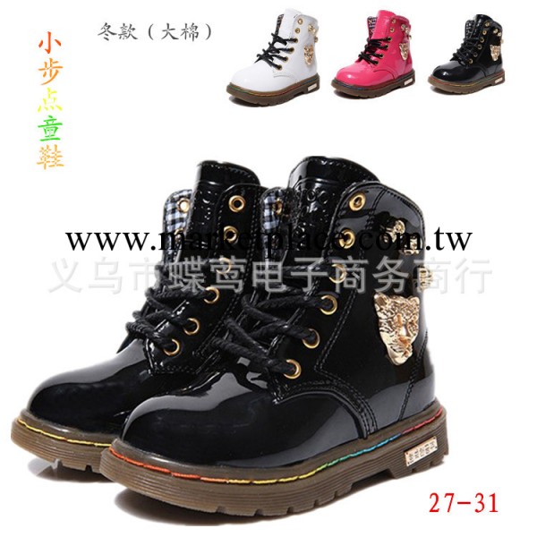 2013冬季男童皮靴 小童馬丁靴 簡單大方 童鞋批發 雪靴 兒童鞋工廠,批發,進口,代購