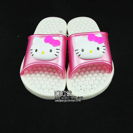 韓國進口正品HelloKitty兒童拖鞋 防滑按摩拖鞋 涼拖 適合4-8歲工廠,批發,進口,代購