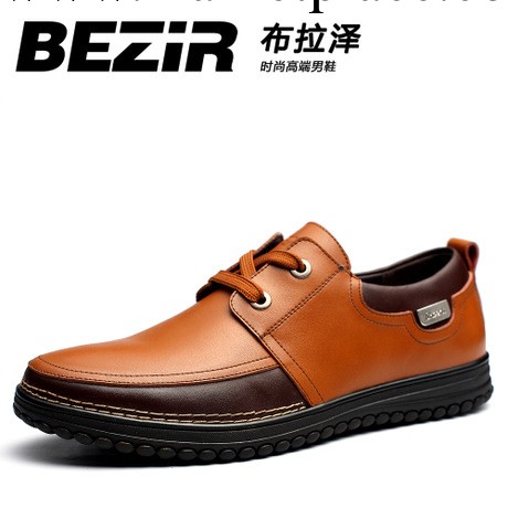 BEZIR 2013春季新款 男士真皮休閒鞋皮鞋 韓版時尚潮流系帶男鞋工廠,批發,進口,代購