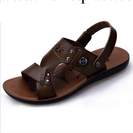 2013夏季新款 進口超纖皮男士涼鞋子涼拖沙灘鞋 高品質 887工廠,批發,進口,代購