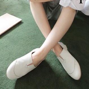 2013新款韓國平底真皮單鞋 韓版平跟休閒女鞋小白鞋女皮鞋子批發工廠,批發,進口,代購