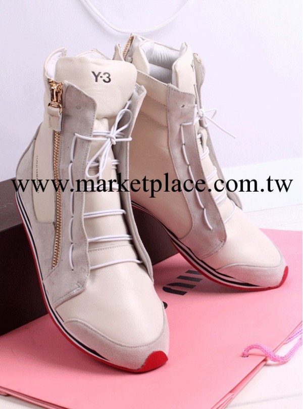歐美Y3真皮高幫鞋 平底休閒女鞋 一件代發工廠,批發,進口,代購