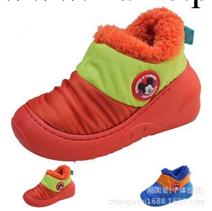迪士尼新款兒童棉鞋 拼色防滑中筒雪靴 冬季羽絨保暖童鞋 13808工廠,批發,進口,代購