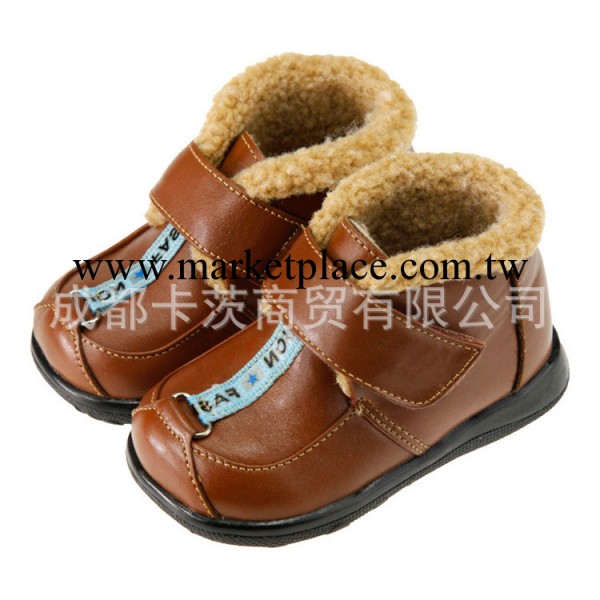 卡茨格兒2013冬季新款男小童棉鞋真皮寶寶軟底學步童鞋M2153工廠,批發,進口,代購