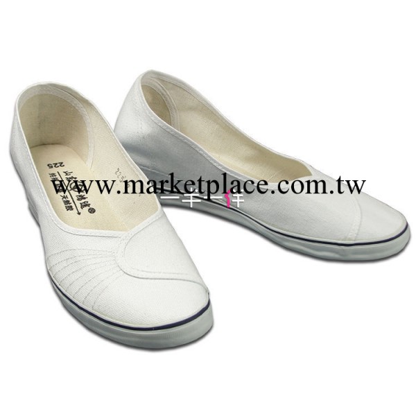 白色帆佈鞋 護士鞋 佈鞋 套腳鞋 簡單大方 中國一字牌工廠,批發,進口,代購