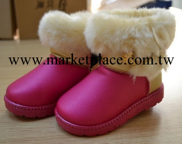 2013新款冬季兒童雪靴PU皮男童鞋女童靴子防滑防水短靴保暖棉鞋工廠,批發,進口,代購