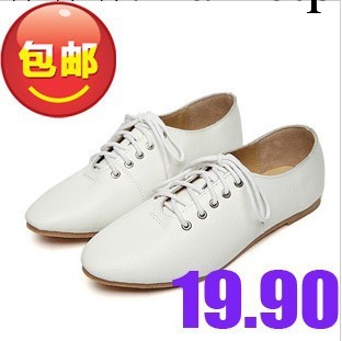 復古英倫風系帶平底小白鞋韓版小皮鞋低幫單鞋護士鞋白韓國單工廠,批發,進口,代購