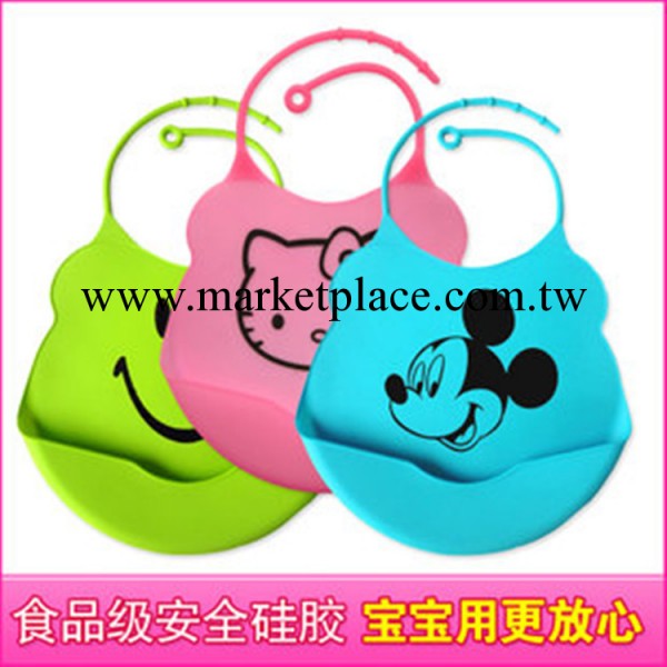 嬰兒用品 矽膠口水兜 立體造型矽膠飯兜 超軟防水圍嘴工廠,批發,進口,代購