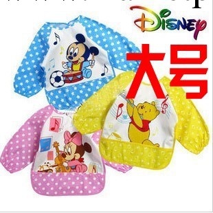 寶寶防水罩衣 迪士尼外貿原單卡通反穿衣 嬰兒倒掛 嬰幼兒用品工廠,批發,進口,代購