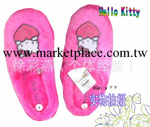 供應批發 Hello Kitty 品牌女士拖鞋 超柔絨拖鞋工廠,批發,進口,代購