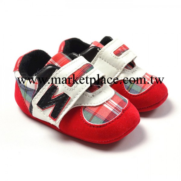 外貿紅色格子Z嬰兒鞋 寶寶鞋 軟底鞋學步鞋baby shoes3042工廠,批發,進口,代購