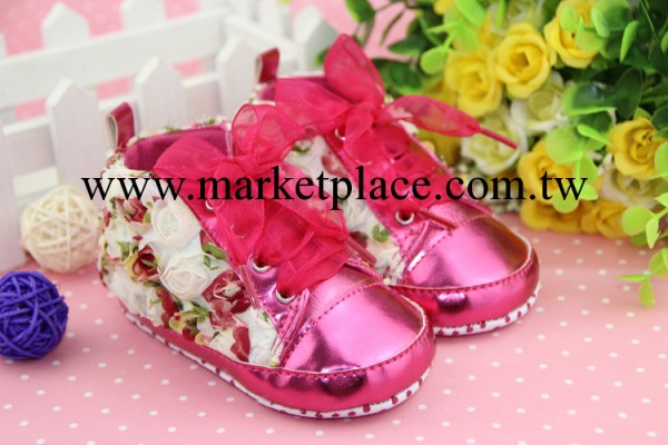 “天天限量購”特供商 babyshoes 玫瑰花寶寶學步鞋嬰兒鞋0260工廠,批發,進口,代購