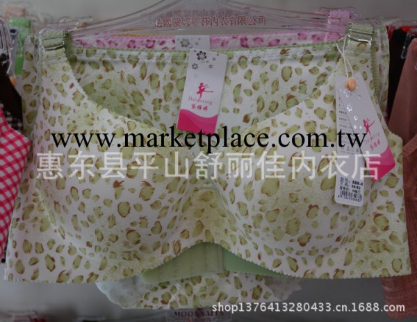 黛雅婷588-4胸罩B罩杯少女光面樹葉一片式無痕韓版隱形聚攏內衣工廠,批發,進口,代購