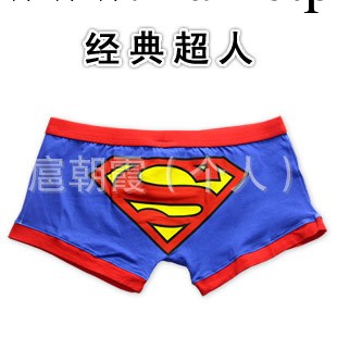 淘寶爆款 情侶卡通內褲 純棉內褲 超人 男士平角內褲 女士三角褲工廠,批發,進口,代購