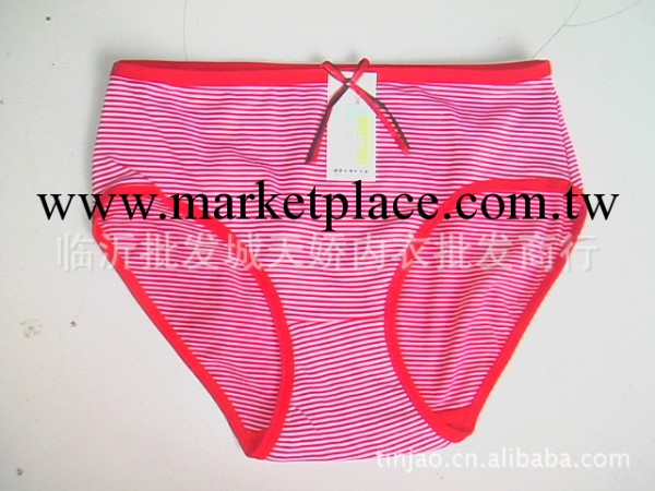 熱賣經典款條紋彈力純棉內褲　實惠女式三角褲工廠,批發,進口,代購