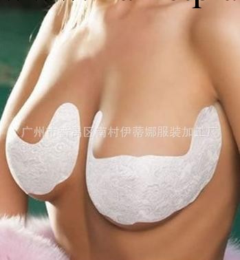 Adhesive Full Cup Breast Sticker 一次性使用蕾絲提花胸托BS01工廠,批發,進口,代購