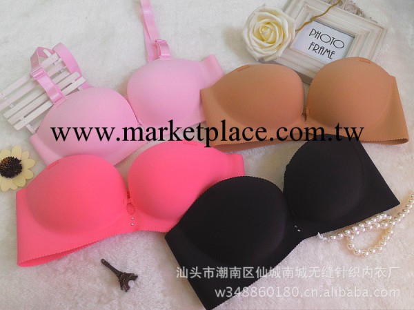 高檔深V一片式無痕內衣胸罩聚攏托胸胸罩 禮服露肩衣胸罩工廠,批發,進口,代購
