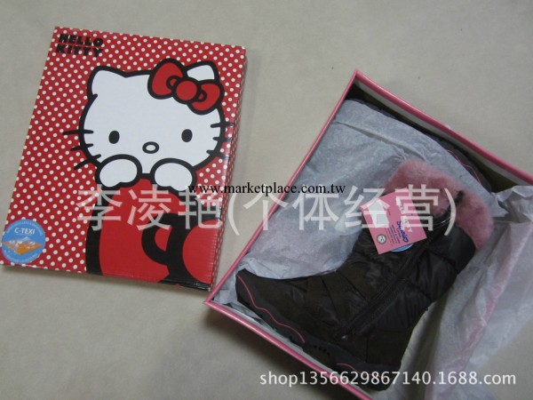 外貿童鞋批發 品牌女童雪靴 hello kitty 童防滑保暖靴 戶外鞋工廠,批發,進口,代購