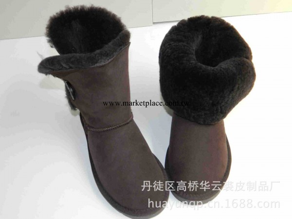 推廣直銷澳洲進口羊皮毛一體5803巧克力色中筒雪靴工廠,批發,進口,代購