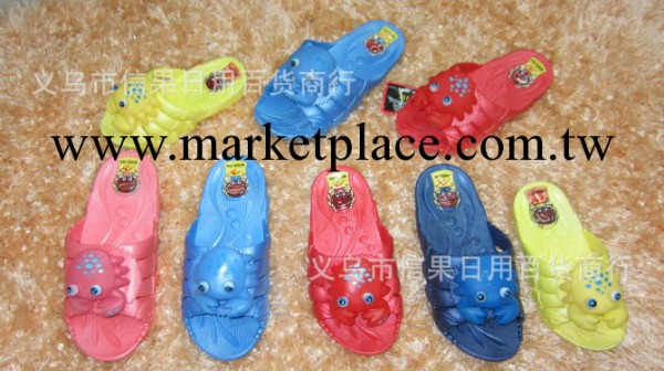 2012年新款夏季童鞋 可愛型童鞋 螃蟹圖案童拖 涼拖 時尚童鞋工廠,批發,進口,代購