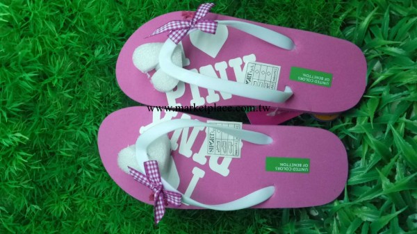 2013 年粉色系蝴蝶結的時尚女童拖鞋工廠,批發,進口,代購