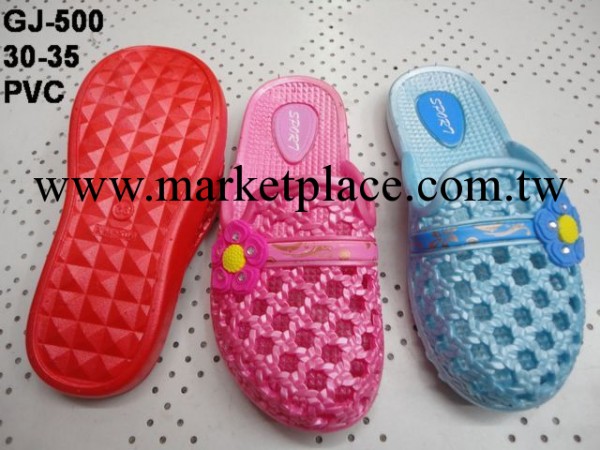 供應2012年新款PVC吹氣水鉆花朵兒童套趾拖鞋工廠,批發,進口,代購