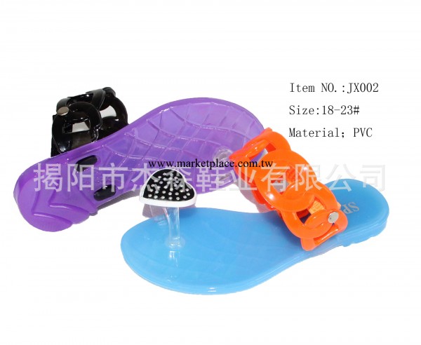 新款PVC水晶果凍夾趾童鞋工廠,批發,進口,代購
