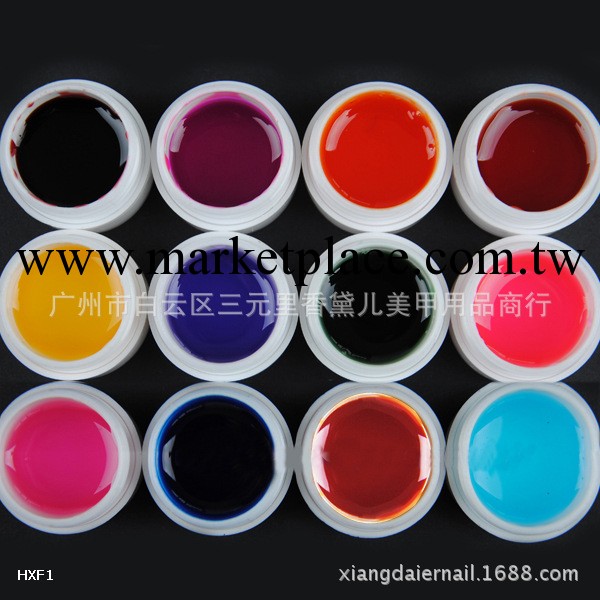 美甲用品 光療甲 12色琉璃膠  12色套裝 12色簡裝工廠,批發,進口,代購