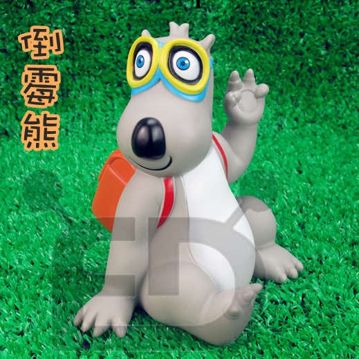聖誕禮品新款瞌睡熊 pvc搪膠存錢罐 倒黴熊儲蓄罐 廠傢直銷工廠,批發,進口,代購
