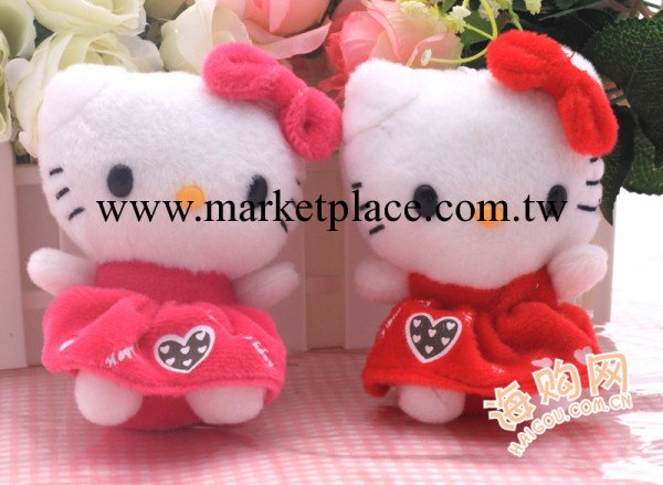 毛絨玩具批發精品店貨源 蝴蝶結Kt 韓版生日禮品LOVE 裙kt貓工廠,批發,進口,代購