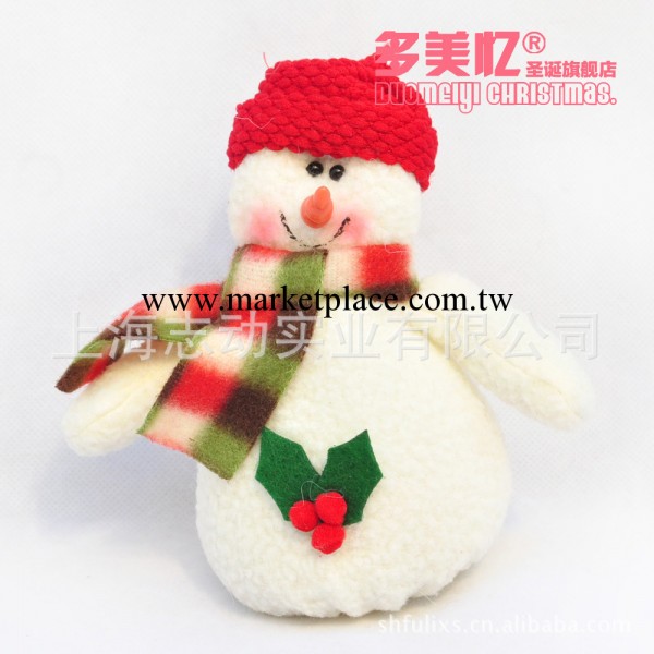 2013現批發聖誕禮品 白絨佈聖誕雪人老人 佈藝公仔 玩偶裝飾擺件工廠,批發,進口,代購