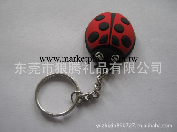 【專業矽膠禮品】環保矽膠瓢蟲隨身碟套 帶鑰匙扣隨身碟套工廠,批發,進口,代購