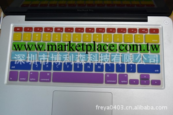 macbook air/pro彩色膜 新款彩虹膜 Apple七彩膜 個性時尚鍵盤膜工廠,批發,進口,代購