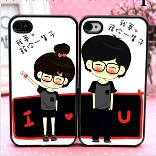 批發情侶 浮雕彩繪iPhone4s手機殼韓國卡通保護套蘋果4磨砂手機殼工廠,批發,進口,代購