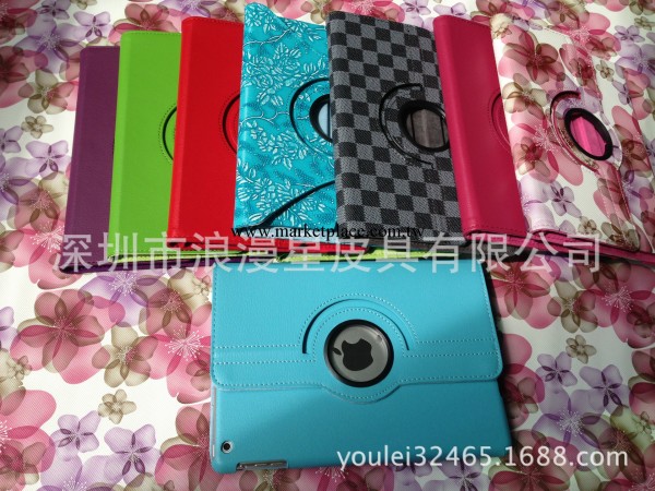 平板電腦iPad5 iPad Air旋轉三檔位 荔枝紋 支架皮套 360旋轉皮套工廠,批發,進口,代購