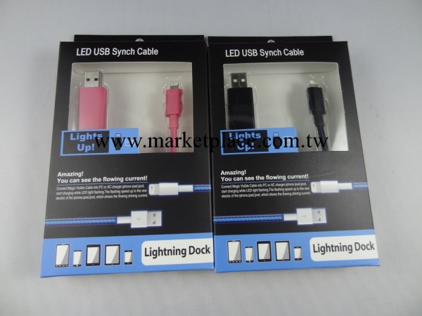 iphone5發光數據線 蘋果追光線 I5冷光線 發光線 usb流動光線工廠,批發,進口,代購