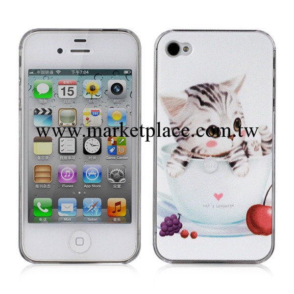 iPhone4 手機殼 蘋果4手機套  彩繪 來料加工  配件工廠,批發,進口,代購