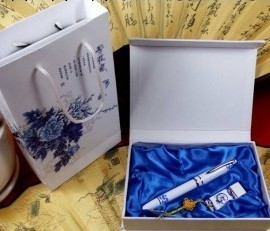 青花瓷隨身碟套裝-定制隨身碟-容量、芯片、材質、外包裝隨心定制工廠,批發,進口,代購