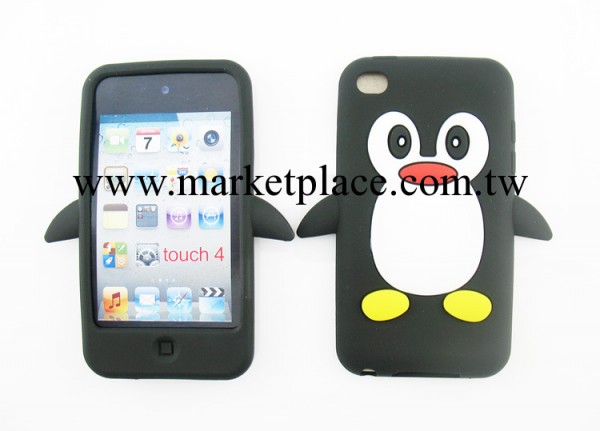 i pod touch4保護套：itouch4企鵝保護套、touch4 企鵝矽膠套工廠,批發,進口,代購