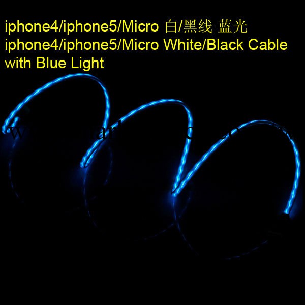 蘋果5數據線  蘋果數據線  IPHONE5 充電線 冷光線 發光數據線工廠,批發,進口,代購